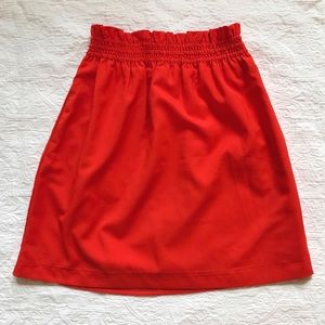 NWT Red Orange Circle Skirt